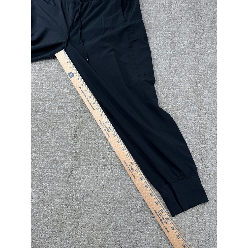 CALIA Jogger Pants Womens Large Black Cargo High Rise Drawstring Pocket - Picture 11 of 11